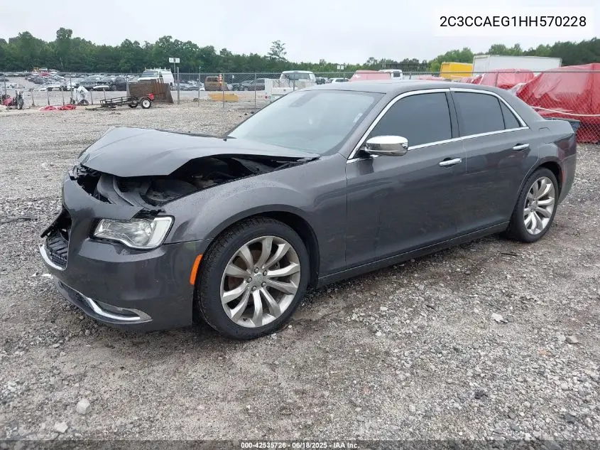 2017 Chrysler 300C VIN: 2C3CCAEG1HH570228 Lot: 42535726