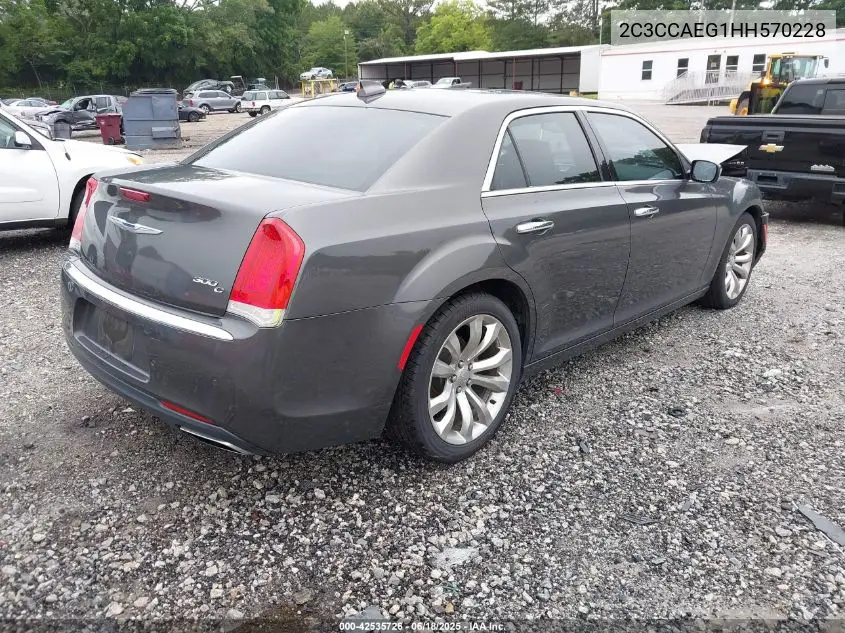 2017 Chrysler 300C VIN: 2C3CCAEG1HH570228 Lot: 42535726