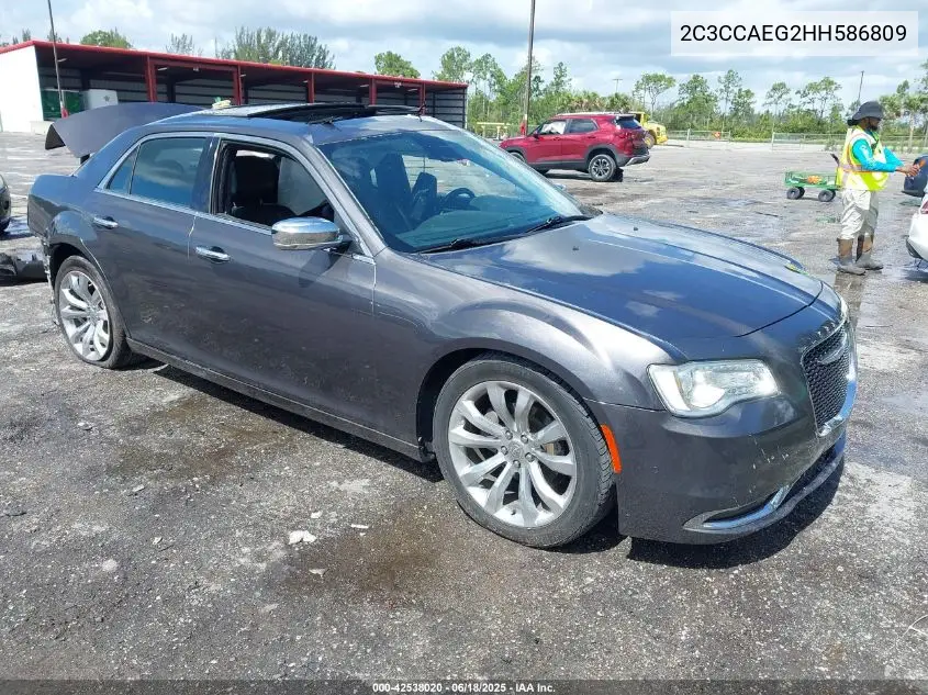 2017 Chrysler 300C VIN: 2C3CCAEG2HH586809 Lot: 42538020
