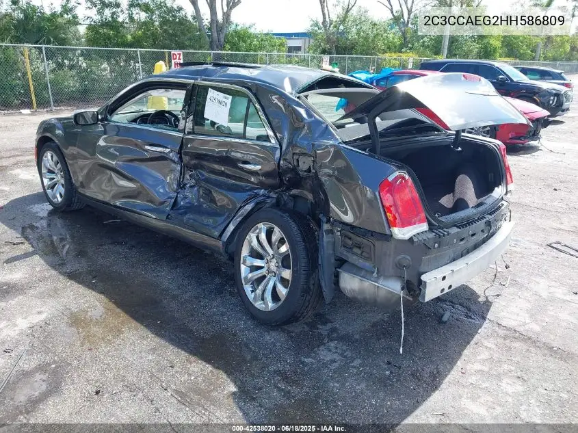 2017 Chrysler 300C VIN: 2C3CCAEG2HH586809 Lot: 42538020