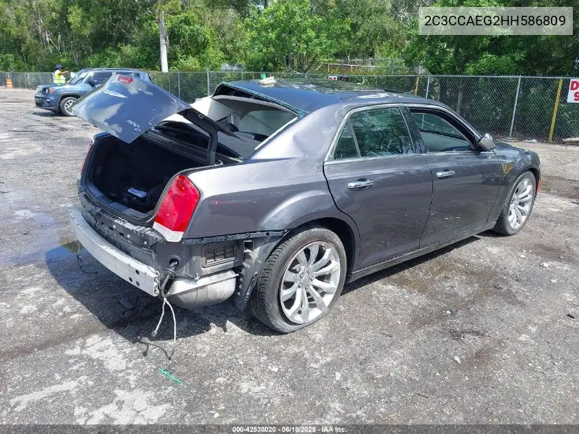 2017 Chrysler 300C VIN: 2C3CCAEG2HH586809 Lot: 42538020