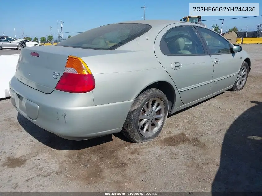 2000 Chrysler 300M VIN: 2C3HE66G2YH244336 Lot: 42139729