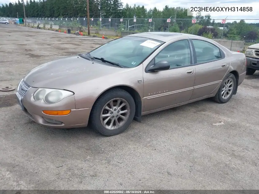 2000 Chrysler 300M VIN: 2C3HE66GXYH314858 Lot: 42520582