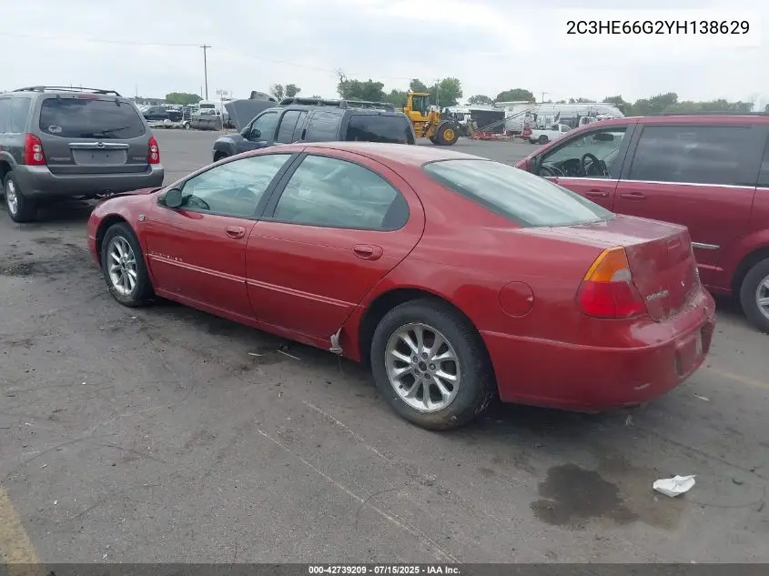 2000 Chrysler 300M VIN: 2C3HE66G2YH138629 Lot: 42739209