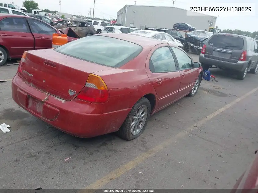 2000 Chrysler 300M VIN: 2C3HE66G2YH138629 Lot: 42739209