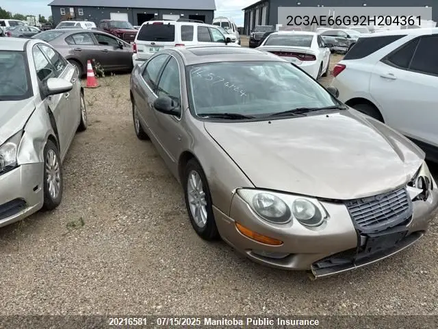 2002 Chrysler 300M VIN: 2C3AE66G92H204361 Lot: 20216581