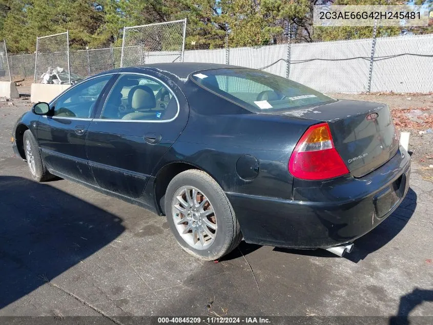 2002 Chrysler 300M VIN: 2C3AE66G42H245481 Lot: 40845209