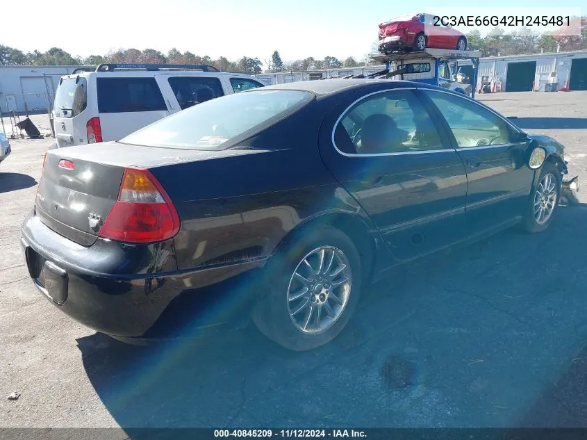 2002 Chrysler 300M VIN: 2C3AE66G42H245481 Lot: 40845209