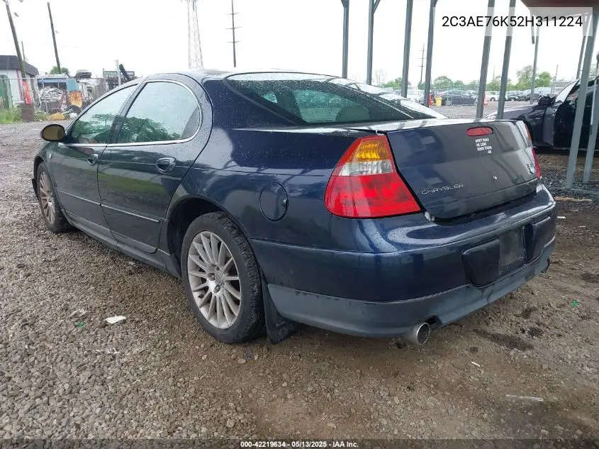 2002 Chrysler 300M Special Edition VIN: 2C3AE76K52H311224 Lot: 42219634