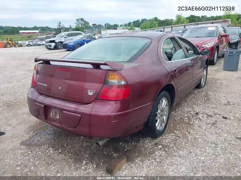 2002 Chrysler 300M VIN: 2C3AE66G02H112538 Lot: 42269751