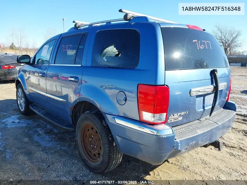 2007 Chrysler Aspen Limited VIN: 1A8HW58247F516348 Lot: 41717677