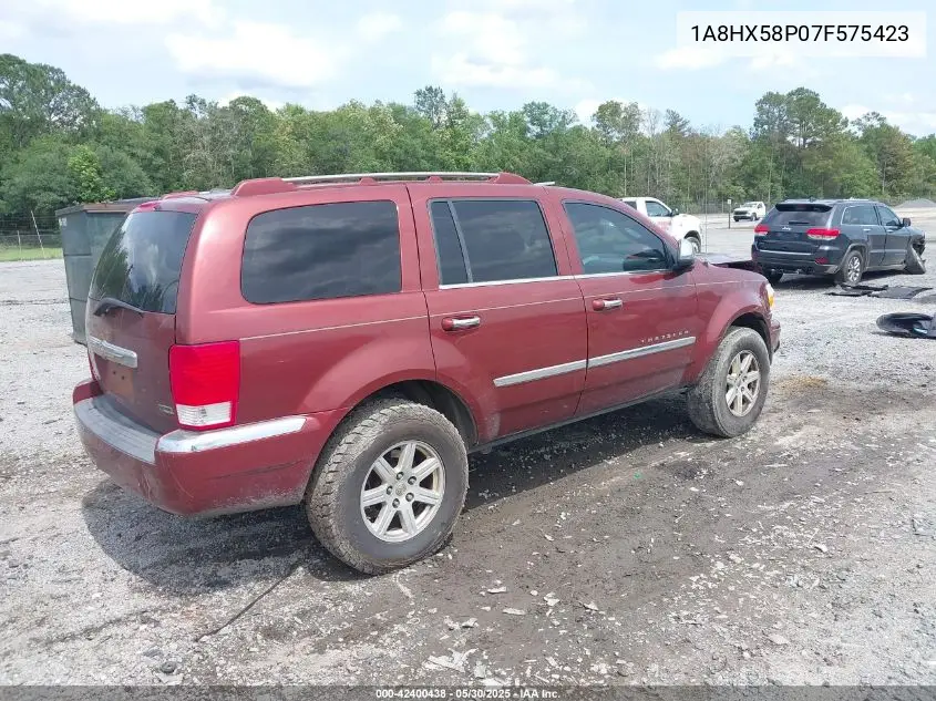 2007 Chrysler Aspen Limited VIN: 1A8HX58P07F575423 Lot: 42400438