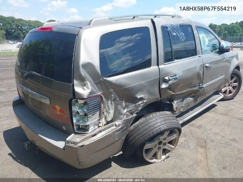 2007 Chrysler Aspen Limited VIN: 1A8HX58P67F554219 Lot: 42565163