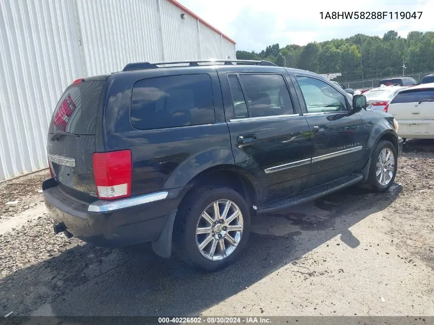 2008 Chrysler Aspen Limited VIN: 1A8HW58288F119047 Lot: 40226502
