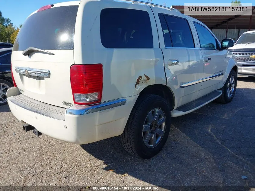 2008 Chrysler Aspen Limited VIN: 1A8HW58218F157381 Lot: 40616154