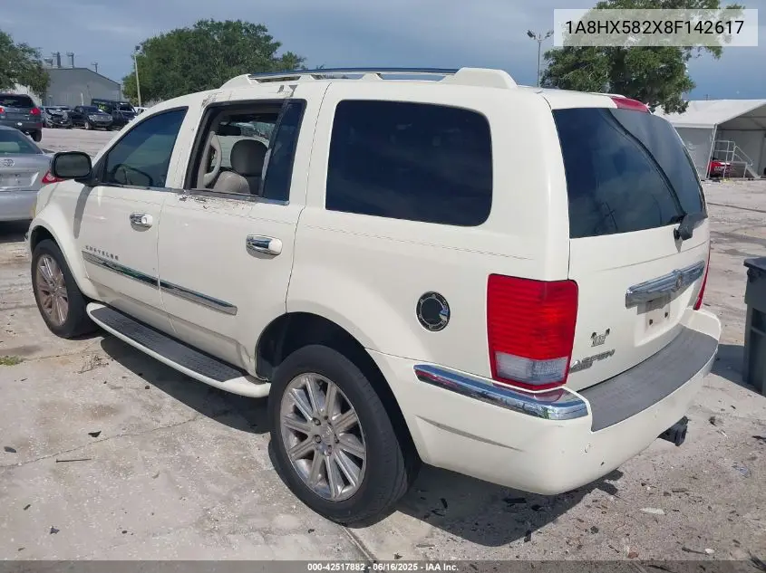 2008 Chrysler Aspen Limited VIN: 1A8HX582X8F142617 Lot: 42517882