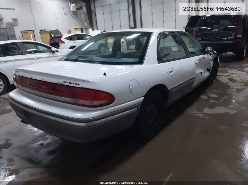 1993 Chrysler Concorde VIN: 2C3EL56F6PH643680 Lot: 42051012