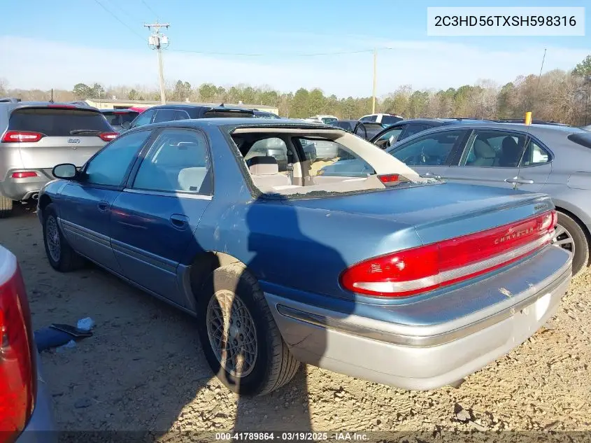 1995 Chrysler Concorde VIN: 2C3HD56TXSH598316 Lot: 41789864