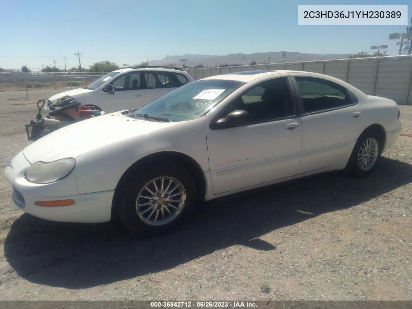 2000 Chrysler Concorde Lxi VIN: 2C3HD36J1YH230389 Lot: 36942712