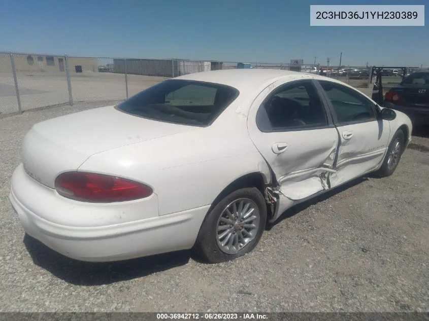 2000 Chrysler Concorde Lxi VIN: 2C3HD36J1YH230389 Lot: 36942712
