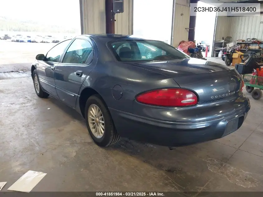 2001 Chrysler Concorde Lxi VIN: 2C3HD36J41H518400 Lot: 41851984