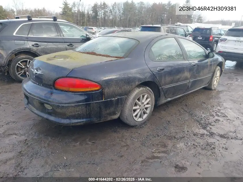 2002 Chrysler Concorde Lx VIN: 2C3HD46R42H309381 Lot: 41644202