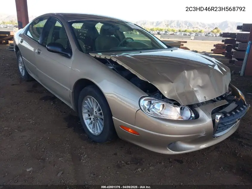 2003 Chrysler Concorde Lx VIN: 2C3HD46R23H568792 Lot: 42001376