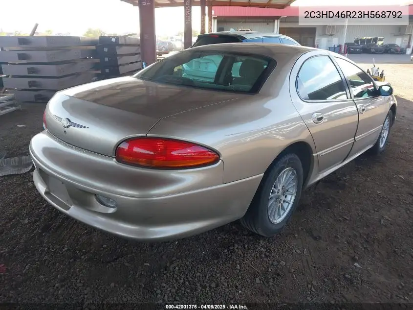 2003 Chrysler Concorde Lx VIN: 2C3HD46R23H568792 Lot: 42001376