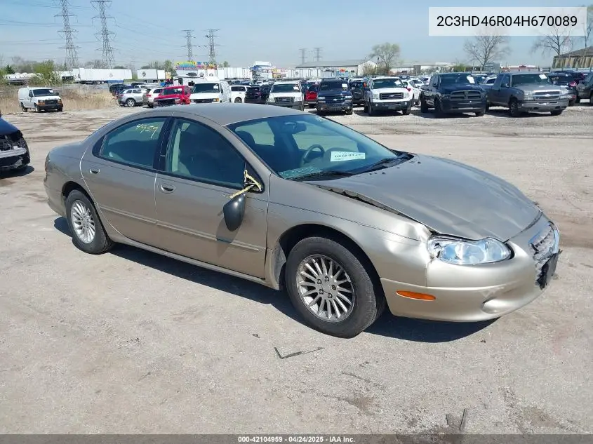 2004 Chrysler Concorde Lx VIN: 2C3HD46R04H670089 Lot: 42104959