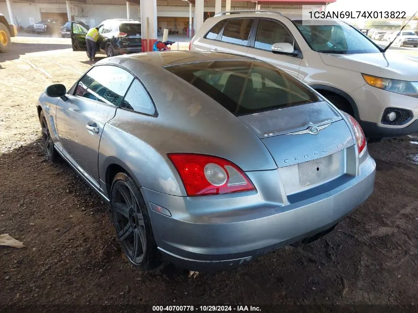 2004 Chrysler Crossfire VIN: 1C3AN69L74X013822 Lot: 40700778