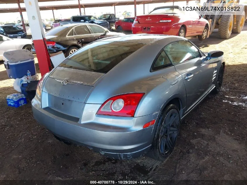 2004 Chrysler Crossfire VIN: 1C3AN69L74X013822 Lot: 40700778