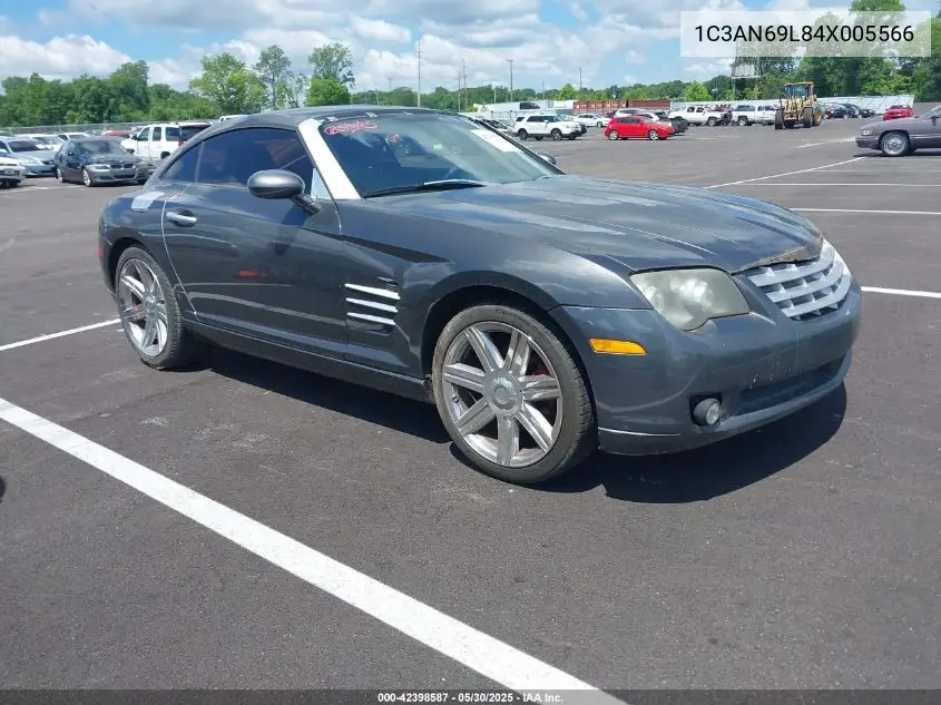 2004 Chrysler Crossfire VIN: 1C3AN69L84X005566 Lot: 42398587