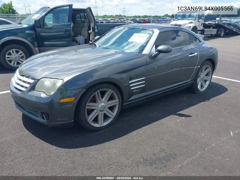 2004 Chrysler Crossfire VIN: 1C3AN69L84X005566 Lot: 42398587