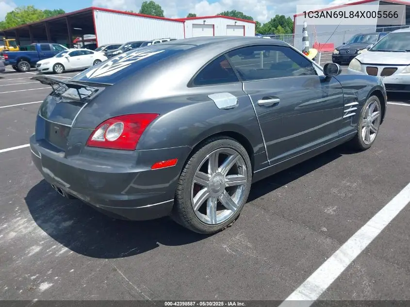 2004 Chrysler Crossfire VIN: 1C3AN69L84X005566 Lot: 42398587