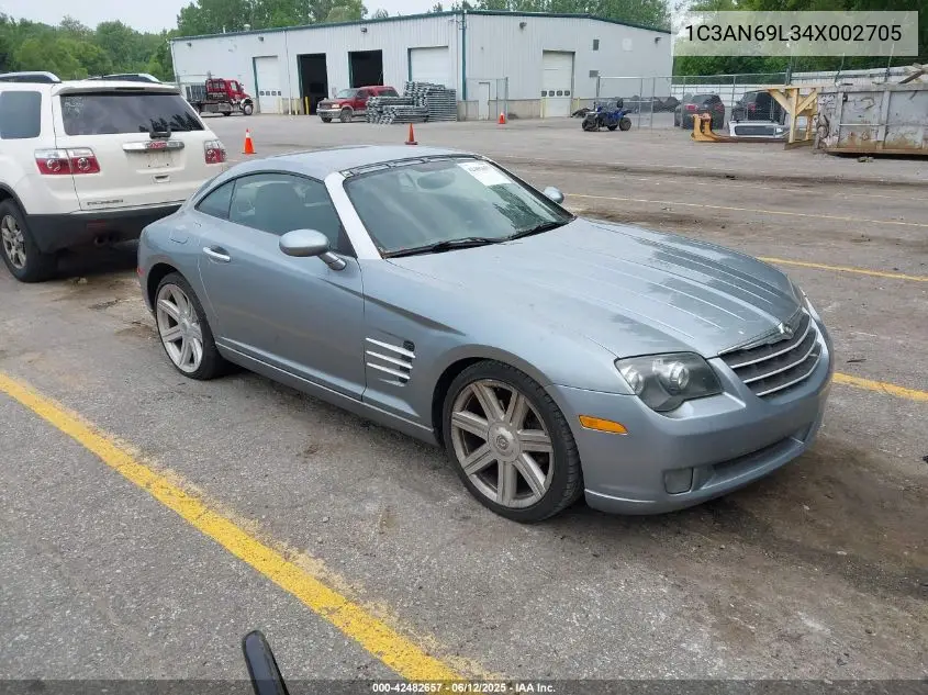 2004 Chrysler Crossfire VIN: 1C3AN69L34X002705 Lot: 42482657
