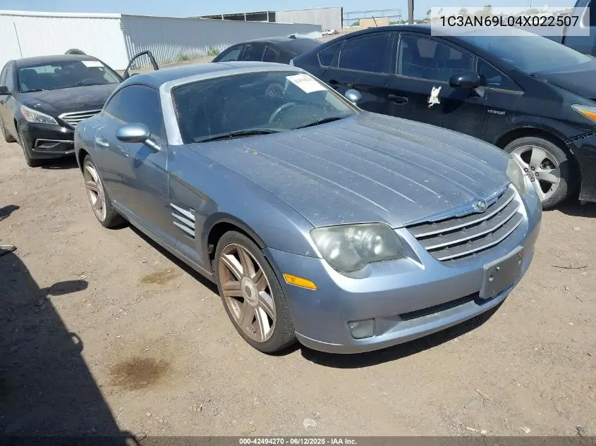 2004 Chrysler Crossfire Limited VIN: 1C3AN69L04X022507 Lot: 42494270