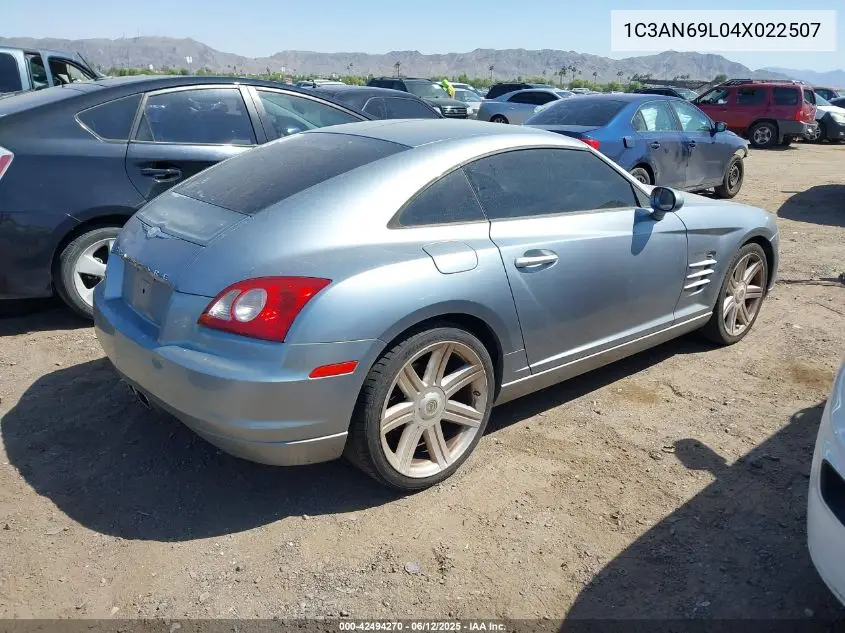 2004 Chrysler Crossfire Limited VIN: 1C3AN69L04X022507 Lot: 42494270