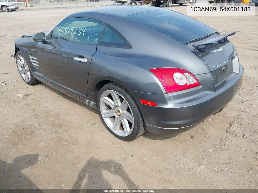 2004 Chrysler Crossfire VIN: 1C3AN69L54X001183 Lot: 42549739