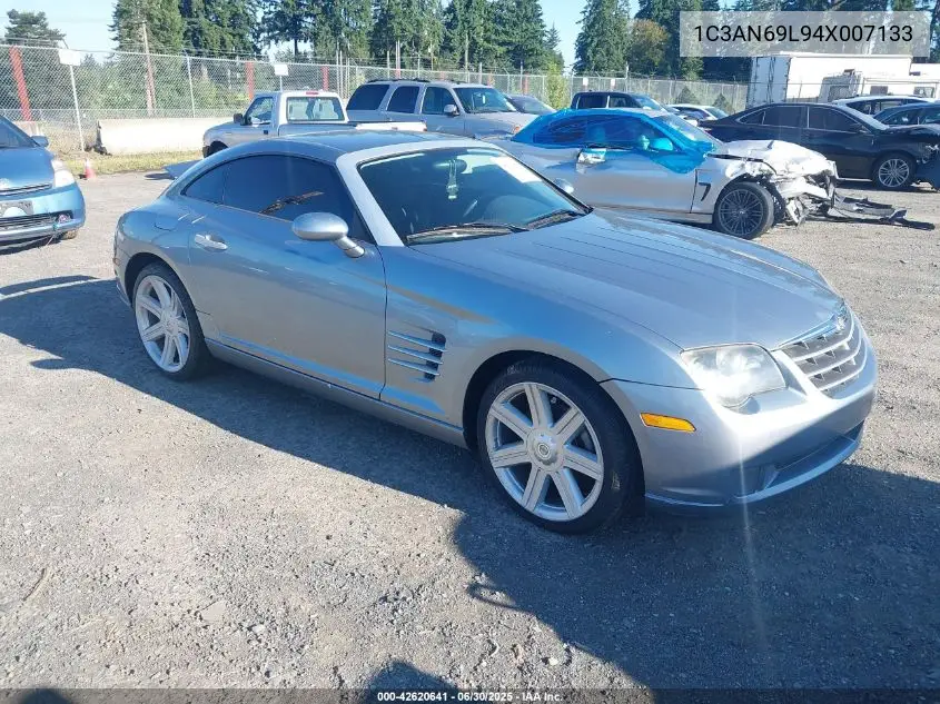 2004 Chrysler Crossfire Limited VIN: 1C3AN69L94X007133 Lot: 42620641