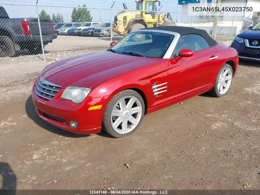 2005 Chrysler Crossfire Limited VIN: 1C3AN65L45X023750 Lot: 12343145