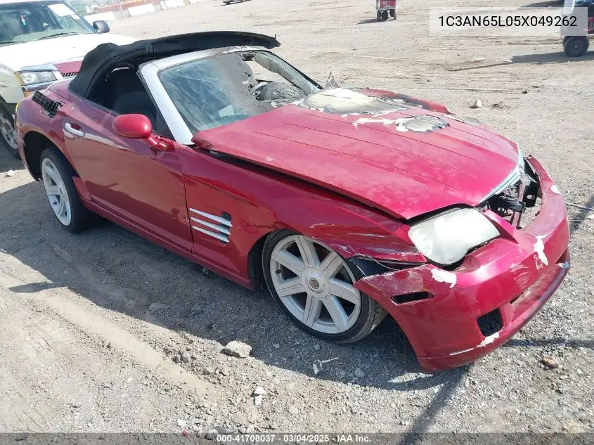 2005 Chrysler Crossfire Limited VIN: 1C3AN65L05X049262 Lot: 41708037