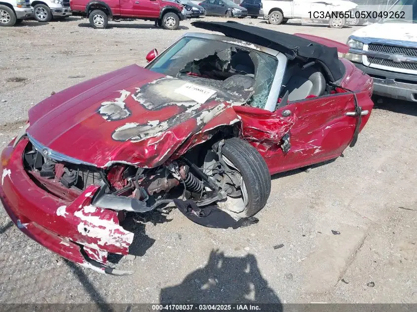 2005 Chrysler Crossfire Limited VIN: 1C3AN65L05X049262 Lot: 41708037