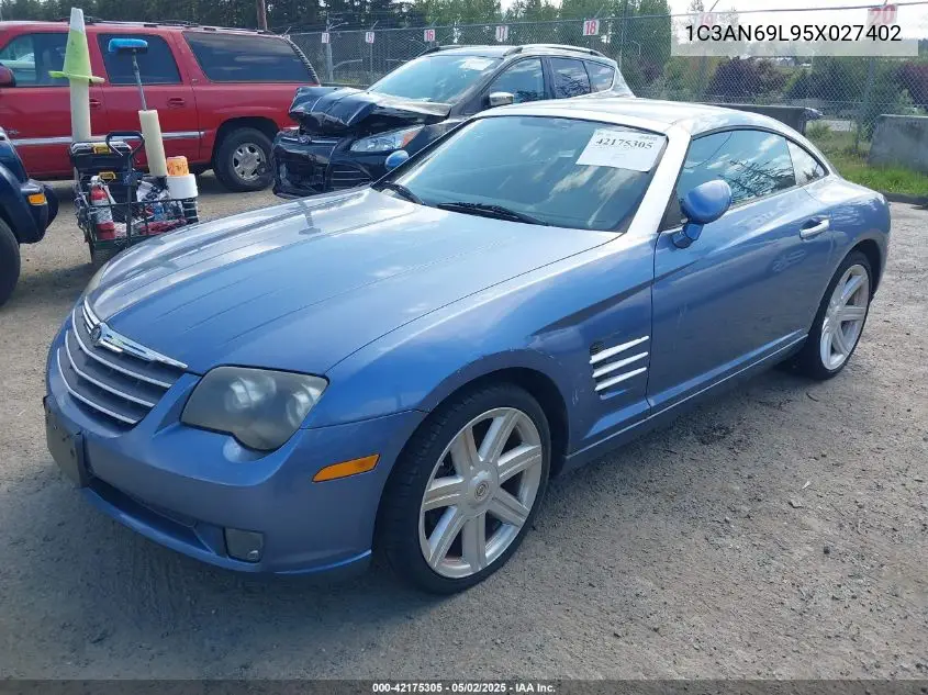 2005 Chrysler Crossfire Limited VIN: 1C3AN69L95X027402 Lot: 42175305