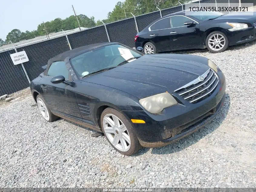 2005 Chrysler Crossfire VIN: 1C3AN55L35X045121 Lot: 42362292