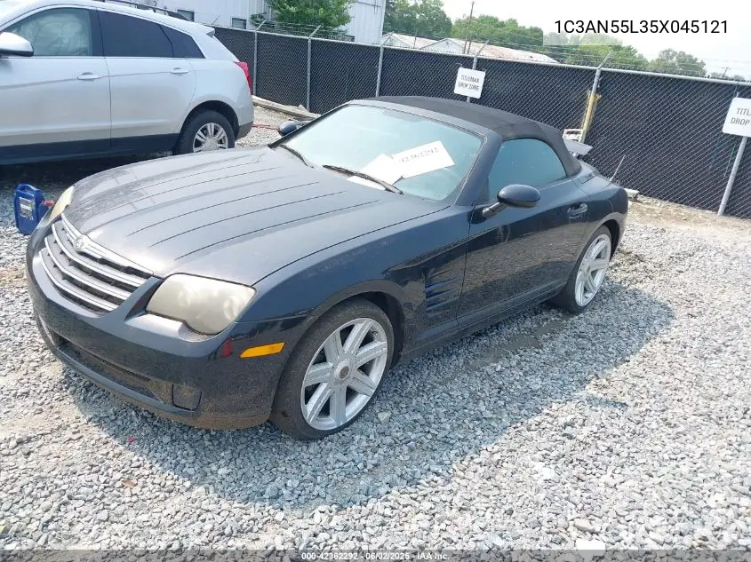 2005 Chrysler Crossfire VIN: 1C3AN55L35X045121 Lot: 42362292