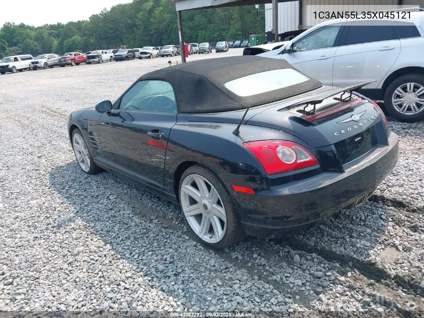 2005 Chrysler Crossfire VIN: 1C3AN55L35X045121 Lot: 42362292