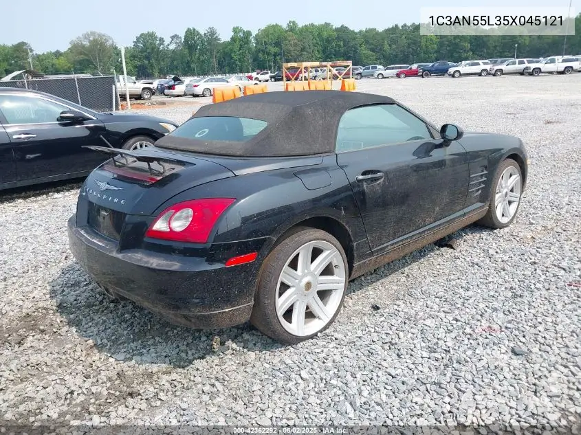 2005 Chrysler Crossfire VIN: 1C3AN55L35X045121 Lot: 42362292