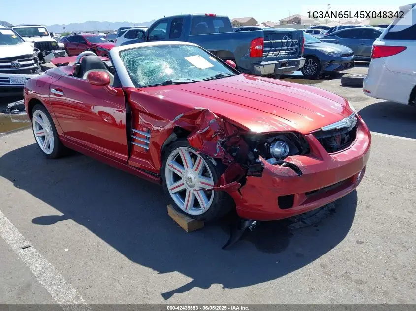 2005 Chrysler Crossfire Limited VIN: 1C3AN65L45X048342 Lot: 42439553