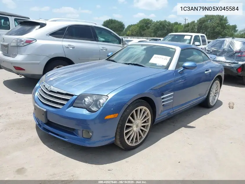 2005 Chrysler Crossfire Srt-6 VIN: 1C3AN79N05X045584 Lot: 42527648