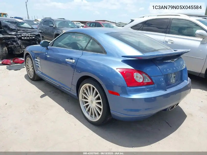 2005 Chrysler Crossfire Srt-6 VIN: 1C3AN79N05X045584 Lot: 42527648